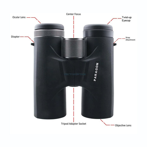 Vector Optics - Paragon 8x42 Binoculars - Black - SCBO-03