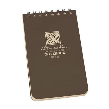 Rite in the Rain - All-Weather Notebook - 3 x 5" - 435 - Flat Dark Earth