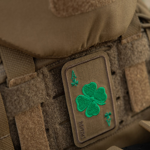 M-Tac - Lucky Card Patch - Cordura 500D - Clover - Coyote - 51391005