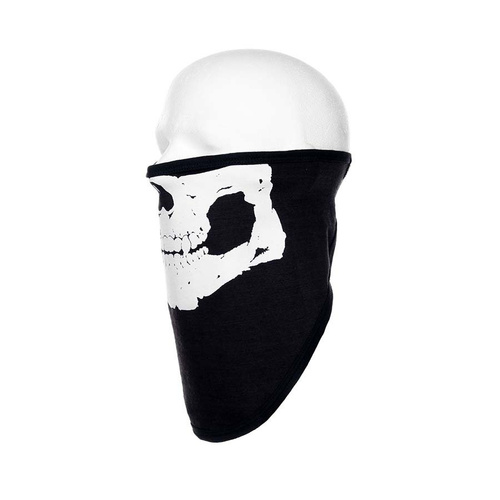 101 Inc. - Biker Mask Long with Skull Print - Black - 219317