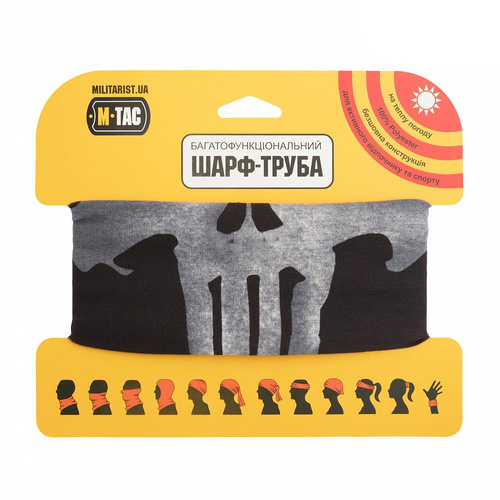 M-Tac - Punisher Lightweight Scarf - Black - HLI-PB-BK