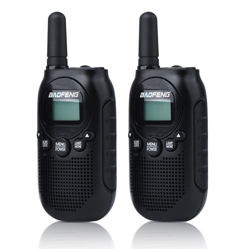 BaoFeng - Walkie talkies PMR BF-T6 Panda - 0.5 W - Black - 2 pcs.