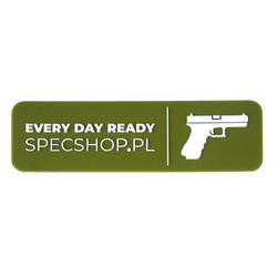 SpecShop.pl - Tactical Patch with Velcro - Rectangular - Green - 24x80 mm