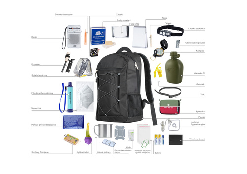 SpecShop.pl - Evacuation Backpack with Equipment - Extended