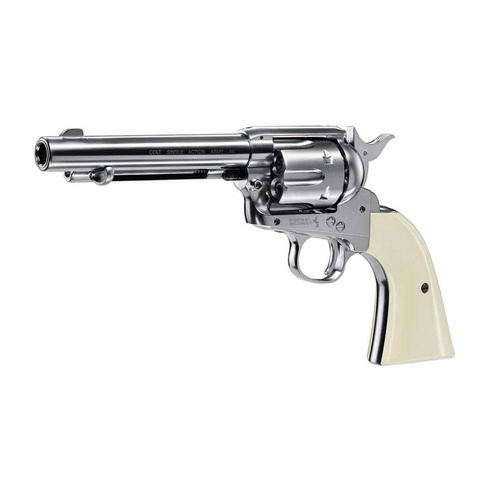 Umarex - Colt SAA .45-5.5" Airgun Revolver - Nickel Pearl - 4,5 mm Diabolo - 5.8322
