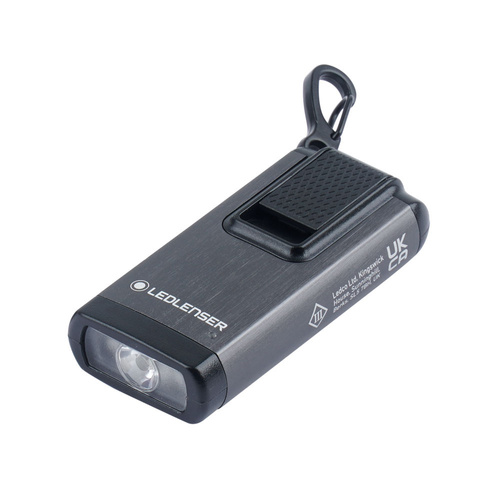 Ledlenser - Rechargeable LED Flashlight / Pendant K6R - 400 lm - With Red Light Mode - Gray - 502577