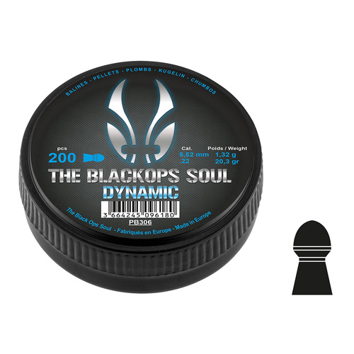 Black Ops - Soul Dynamic Airgun Pellets - 5.5 mm - 200 pcs - PB306