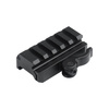 Leapers - UTG® Mount Adaptor / Riser - QD Lever Lock Picatinny - 5 Slots - Black - MNT-RSQD605