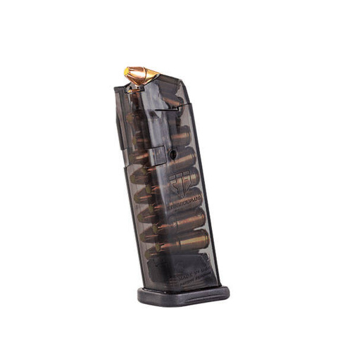 ETS - Polymer Magazine For Glock 20 / 29 / 40 - 10 mm - 15 Rounds - Carbon Smoke Series - SMK-GLK-20