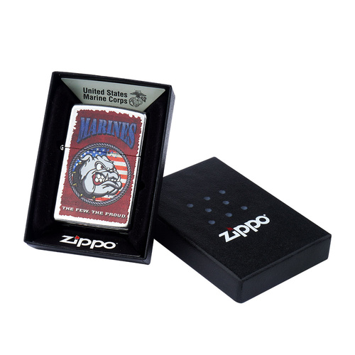 Zippo - US Marines Corp Petrol Lighter - Street Chrome - Z28520