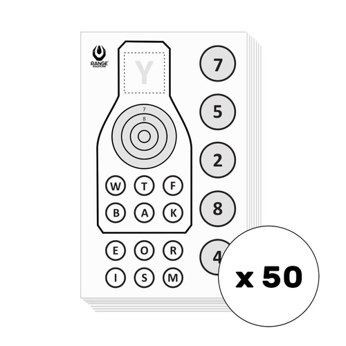 Range Solutions - Shooting Targets Sop-2 - 50 pieces - RAN-14-030656-00