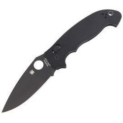 Spyderco - Manix™ 2 XL G-10 Black / Black Blade Knife - C95GPBBK2