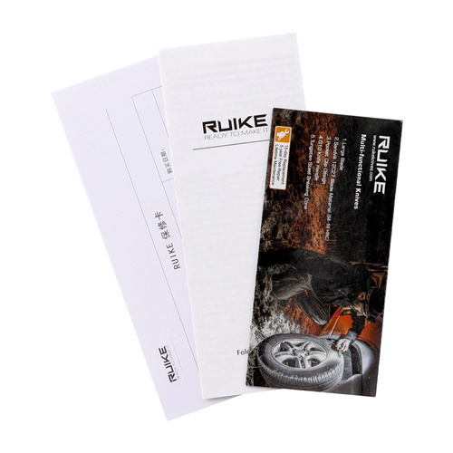 Ruike - EDC Folding Knife P873-MB - 14C28N - Black - P873-MB