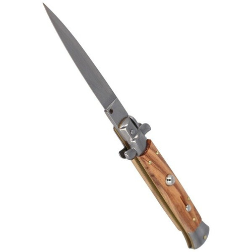 Frank Beltrame - Stiletto Switchblade Knife Bayonet - Dark Olive Wood - 23cm - FB 23/94