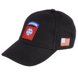 FOSTEX - Baseball Cap 82nd Airborne - Cotton - Black - 215151-224
