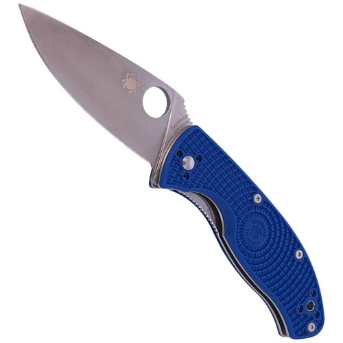 Spyderco - Folding Knife Tenacious FRN Blue - Folder - CPM S35VN - Plain - Blue - C122PBL