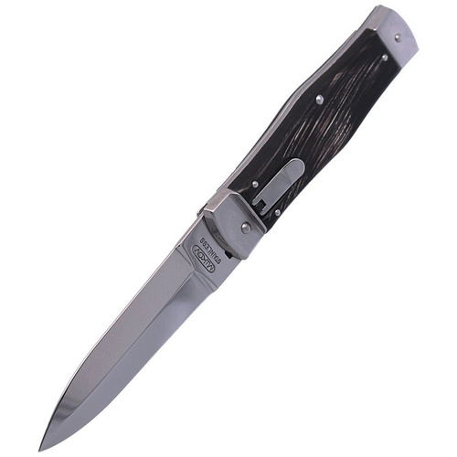 Mikov - Predator Buffalo Horn Spring Knife - Lever Lock - 241-NR-1/HAMMER.
