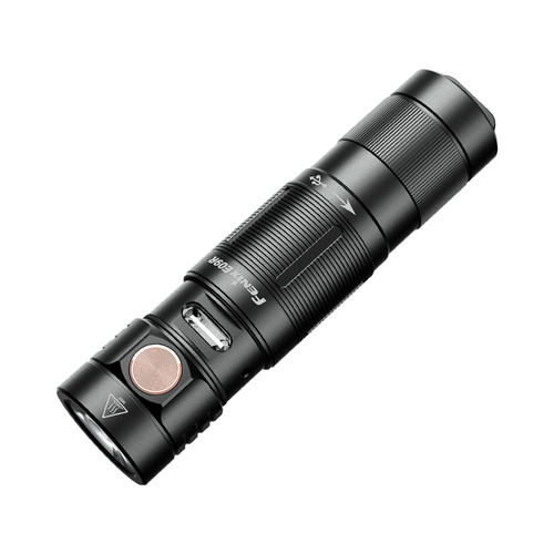 Fenix - Rechargeable LED Keychain Flashlight E09R - 600 lumens - Black - 039-485