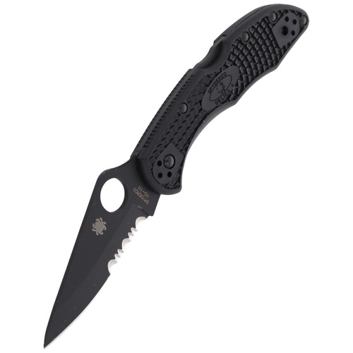 Spyderco - Delica® 4 FRN Black / Black Blade Knife - C11PSBBK