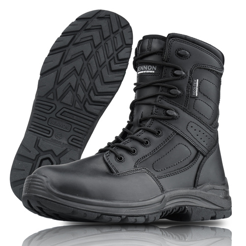 Bennon - Commodore O2 Military Boots - Leather - Regi-Tex - Black - Z30366v01