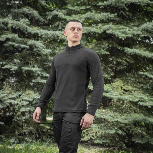 M-Tac - Military Fleece Delta Polartec Cardigan Raglan - Black - 70022002