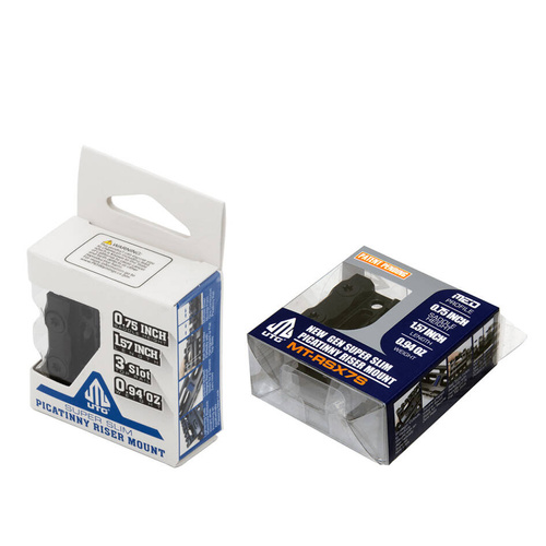 Leapers - Riser UTG Super Slim 3 Slot - 0.75" - Black - MT-RSX7S