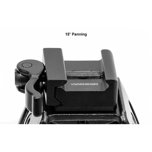 UTG - Rubber Armored Full Metal Bipod with Picatinny Mount QD - 6.0"- 8.5" - Black - TL-BP20Q-A