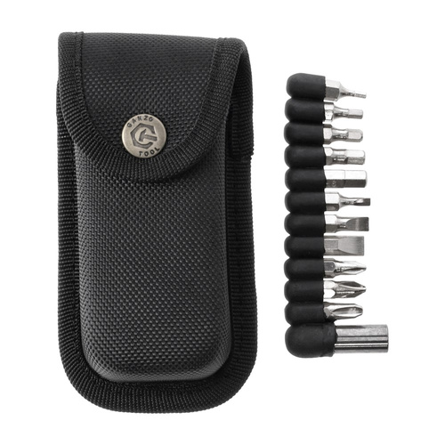 Ganzo - Multitool With Nozzle Set - 11 Tools - Black - G202B-S