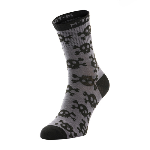 M-Tac - Mk.3 Summer Socks - Pirate Skull - Dark Grey - 30903912 