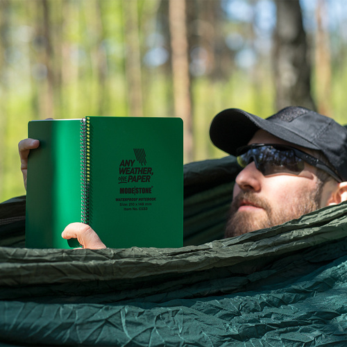 Modestone - Waterproof Notebook - 148 x 210 mm - 50 Sheets - Green - C53