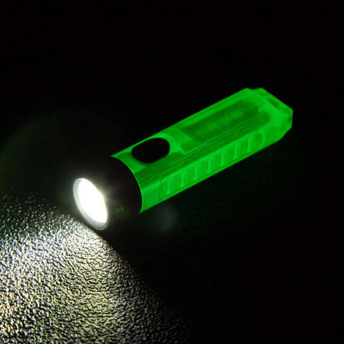 Speras - Keychain Flashlight S11 with 300 mAh Rechargeable Battery - 400 lm - White - SPERAS S11 FLURESCENT WHITE