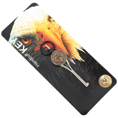 ASP - Guardian G2 Handcuff Key with Navy Logo - Stainless - 56611