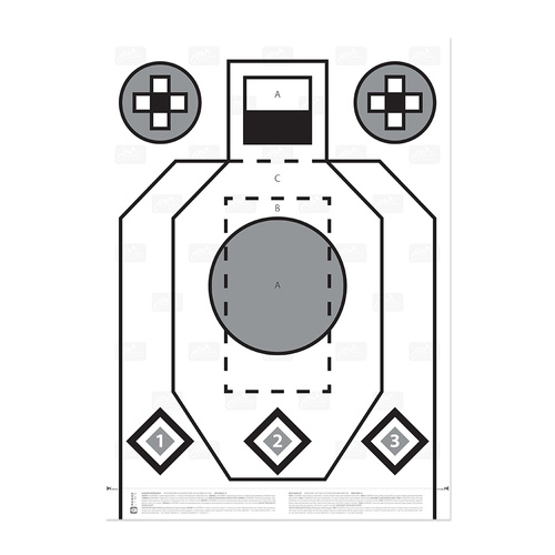 Helikon - RXQT - Rifle Excercise/Qualification Target - RT-RXQ-PA-20