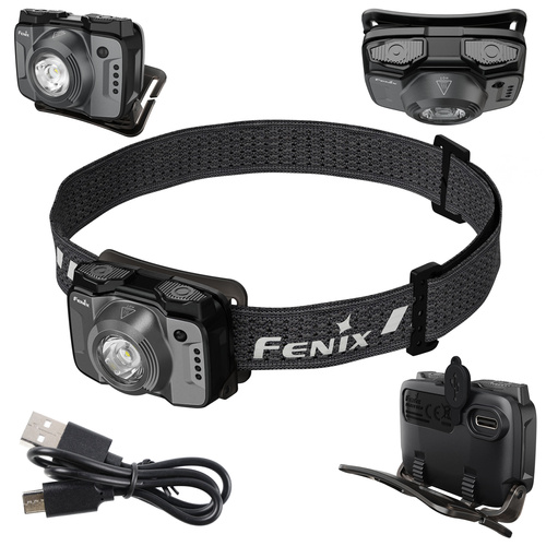 Fenix - Headlamp HL12R V2.0 - 500 lm - USB-C - IP66 - Grey - HL12R.12112
