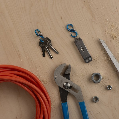 Nite Ize - S-Biner® MicroLock® Aluminum - 2 pcs - Orange - LSBMA-19-2R6