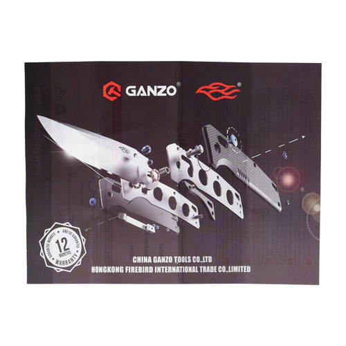 Ganzo - Firebird G768PT-GR Folding Knife - D2 - Gray - G768PT-GR