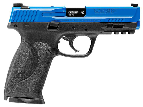 Umarex - Smith&Wesson M&P9 M2.0 T4E LE RAM Rubber Bullet Pistol cal. .43 - Black / Blue - 2.4749