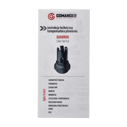 Gomander - Quadron S Flame Compensator - 9 mm - M18X1 - Black - TBO.10174_0-M18x1(CZ)