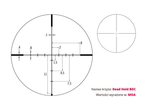 Vortex Optics - Rifle Scope Crossfire II 6-18x44 - 1'' - AO - Dead-Hold BDC MOA - Black - CF2-31033