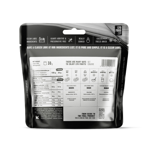 Lyofood - Freeze-dried Banana - 30 g