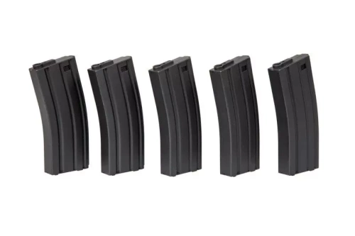 Specna Arms - Mid-cap Magazines for M4/M16 Replicas - 5 pcs. - Black - SPE-05-025503