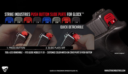 Strike Industries - Slide Cover Plate V1 for Glock - Black - SI-GSP-V1-BK