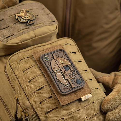 M-Tac - Morale Patch - Molon Labe Ace Jacquard - Coyote / PVC - 51127005