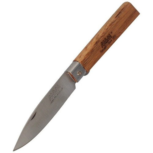 MAM - Operario Pocket Knife with Blade Lock - Medium Dark Beech Wood - 2036/3-A-B-MW
