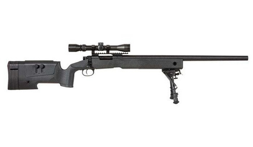 Specna Arms - SA-S02 CORE™ Sniper rifle replica with scope and bipod - Black