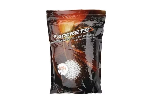 Rockets - ASG Professional BBS - 0.20 g - 2 kg - White - ROC-16-005149