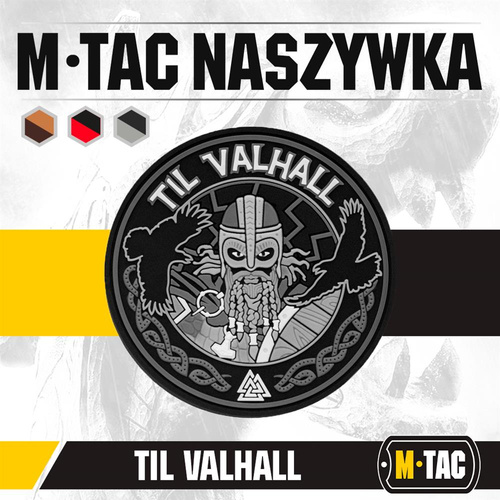 M-Tac - Til Valhall Patch - PVC - Gray/Black - 51142112