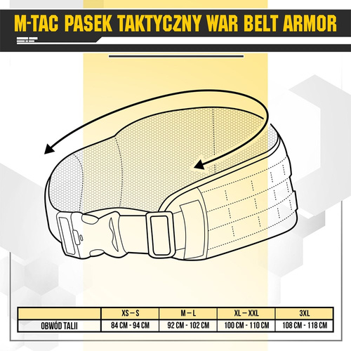 M-Tac - Tactical Belt War Belt Armor - Ranger Green - 10037823
