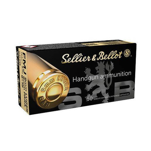 Sellier&Bellot - Pistol Ammunition 9x19 Para FMJ 124 gr - BOX 50 pcs