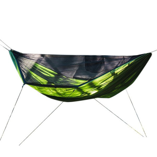 Lesovik - Hiking Hammock DRAKA with Mosquito Net and Suspension SNEKA - Treetop Green